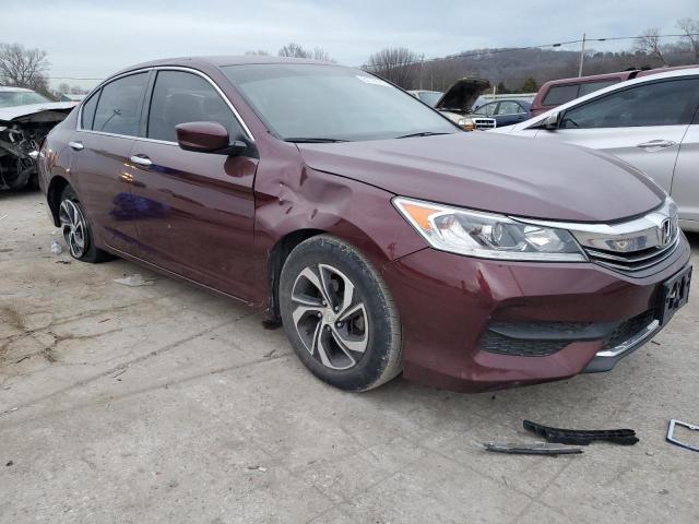 1HGCR2F34HA241034 - 2017 HONDA ACCORD LX BURGUNDY photo 4