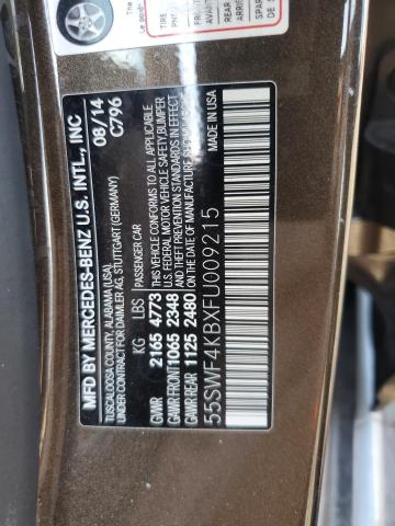 55SWF4KBXFU009215 - 2015 MERCEDES-BENZ C 300 4MATIC BROWN photo 13