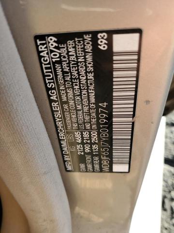 WDBJF65J7YB019974 - 2000 MERCEDES-BENZ E 320 金色 照片 12