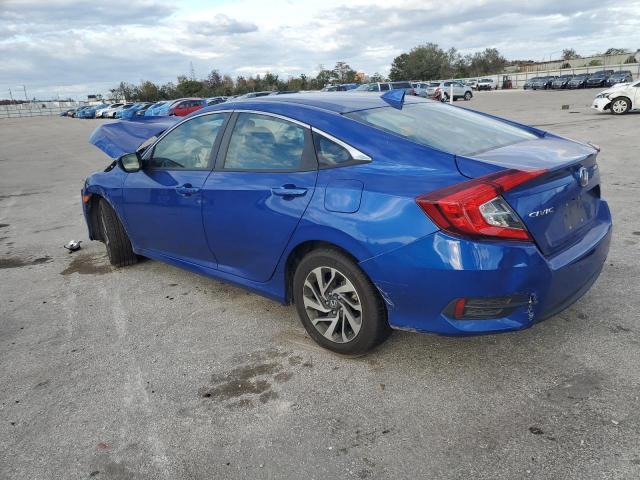 2HGFC2F81JH592730 - 2018 HONDA CIVIC EX BLUE photo 2