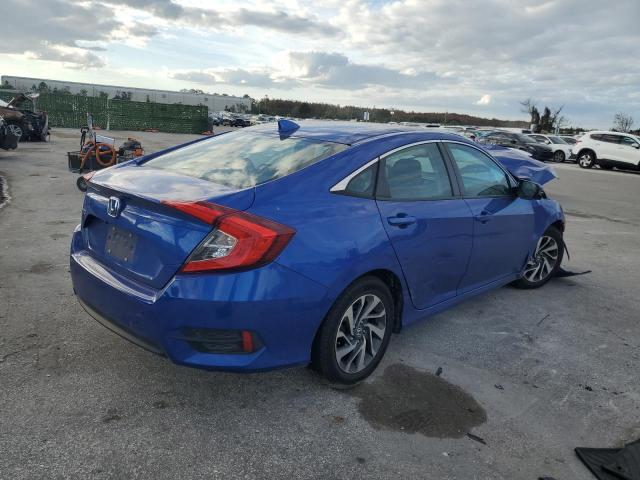 2HGFC2F81JH592730 - 2018 HONDA CIVIC EX BLUE photo 3