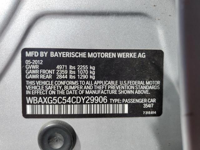 WBAXG5C54CDY29906 - 2012 BMW 528 I SILVER photo 12