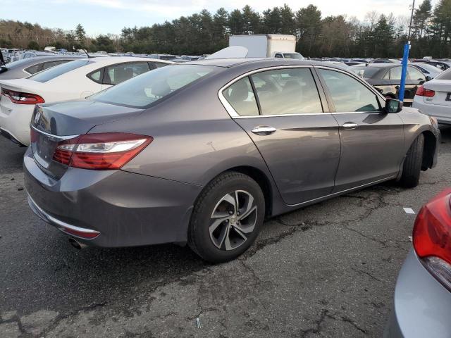 1HGCR2F39GA179399 - 2016 HONDA ACCORD LX GRAY photo 3