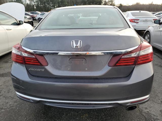 1HGCR2F39GA179399 - 2016 HONDA ACCORD LX GRAY photo 6