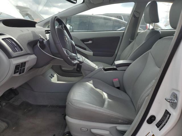 JTDKN3DU6A0085369 - 2010 TOYOTA PRIUS WHITE photo 7