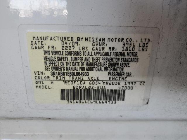 3N1AB61E69L664933 - 2009 NISSAN SENTRA 2.0 WHITE photo 12