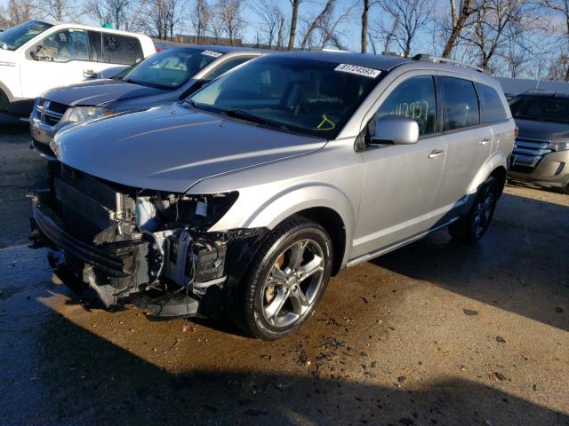 3C4PDDGG0HT554313 - 2017 DODGE JOURNEY CROSSROAD SILVER photo 1