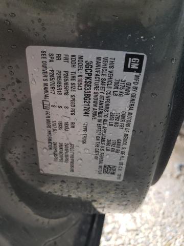 3GCPKSE33BG217841 - 2011 CHEVROLET SILVERADO K1500 LT 灰色 照片 12