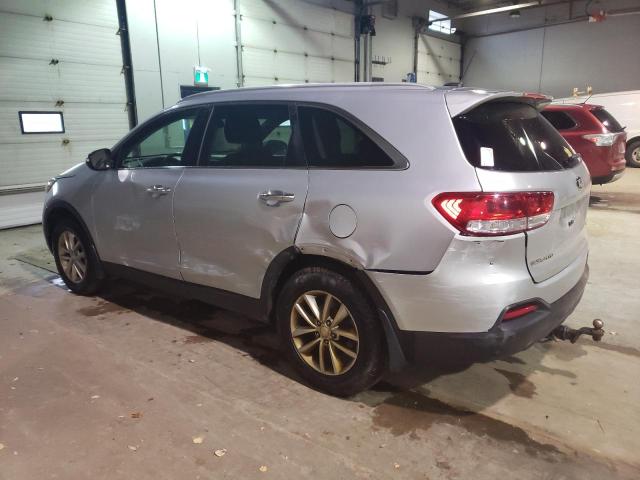 5XYPG4A31GG145109 - 2016 KIA SORENTO LX SILVER photo 2