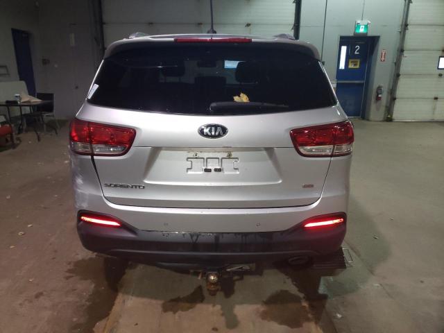 5XYPG4A31GG145109 - 2016 KIA SORENTO LX SILVER photo 6