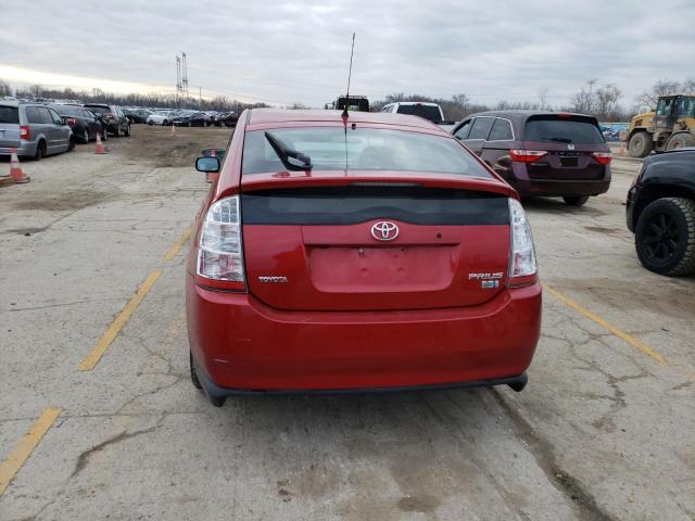 JTDKB20UX77626139 - 2007 TOYOTA PRIUS RED photo 6