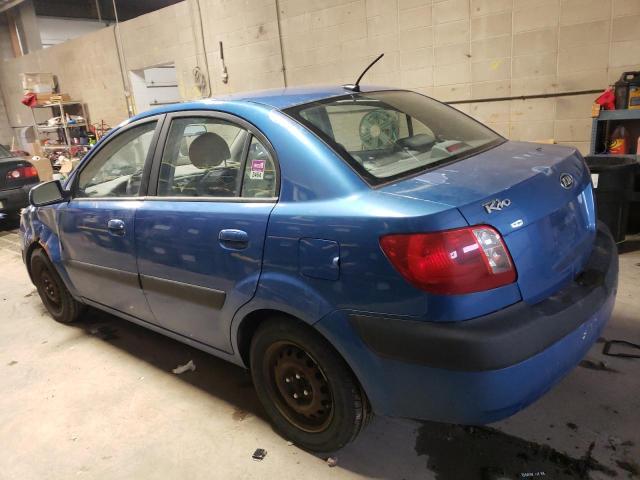 KNADE223696487296 - 2009 KIA RIO BASE BLUE photo 2