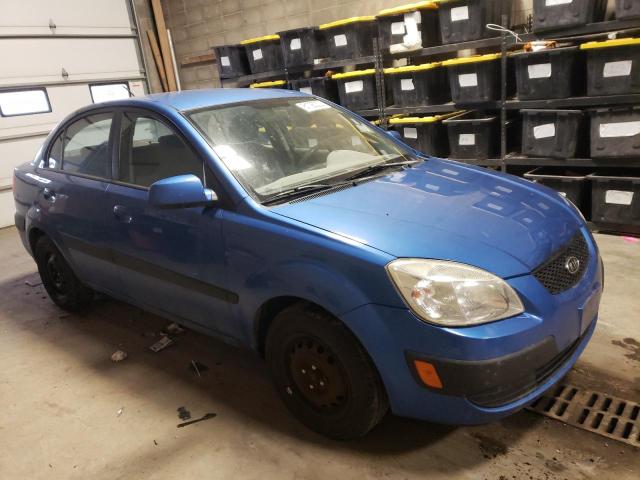 KNADE223696487296 - 2009 KIA RIO BASE BLUE photo 4