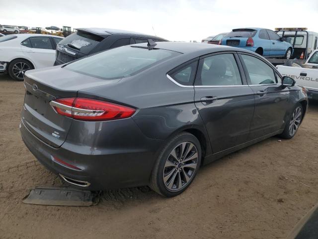 3FA6P0T99KR199378 - 2019 FORD FUSION SE GRAY photo 3