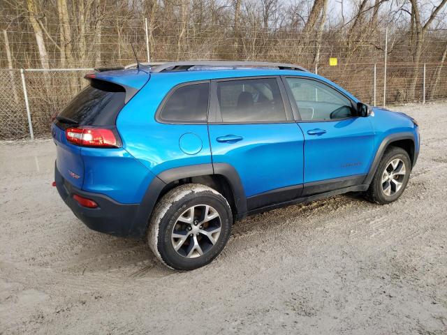 1C4PJMBBXJD547241 - 2018 JEEP CHEROKEE TRAILHAWK BLUE photo 3