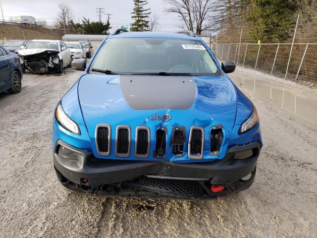 1C4PJMBBXJD547241 - 2018 JEEP CHEROKEE TRAILHAWK BLUE photo 5