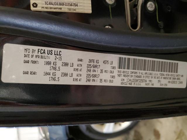 1C4NJDEB0FD258704 - 2015 JEEP COMPASS LATITUDE CHARCOAL photo 13