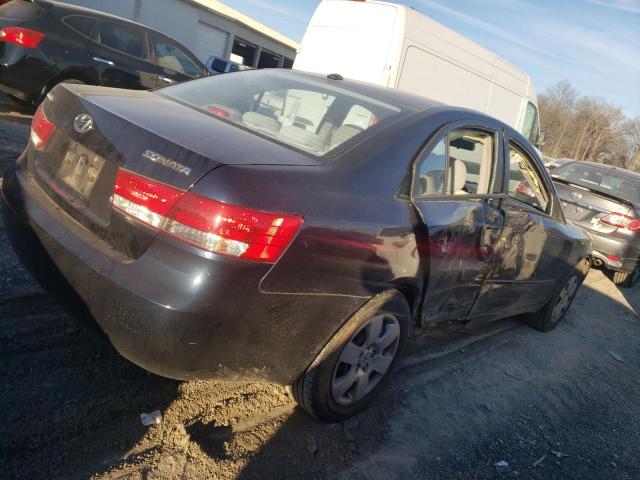 5NPET46C88H342851 - 2008 HYUNDAI SONATA GLS BLUE photo 3