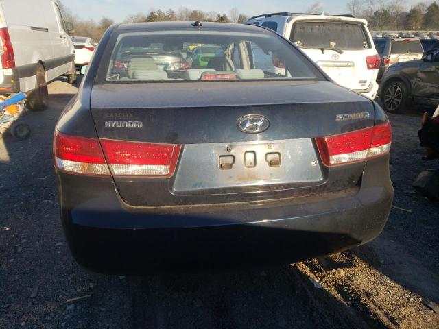 5NPET46C88H342851 - 2008 HYUNDAI SONATA GLS BLUE photo 6