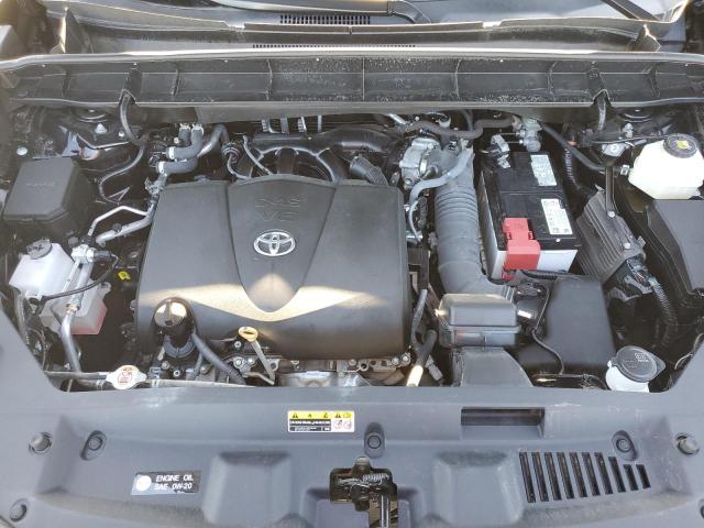 5TDGZRBH2NS226721 - 2022 TOYOTA HIGHLANDER XLE BLACK photo 11