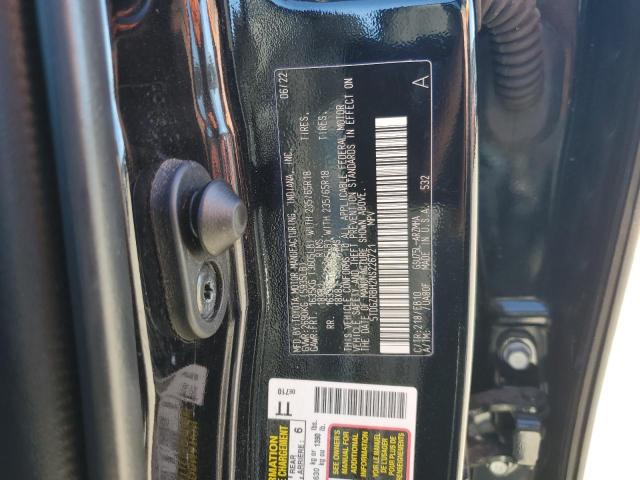 5TDGZRBH2NS226721 - 2022 TOYOTA HIGHLANDER XLE BLACK photo 12