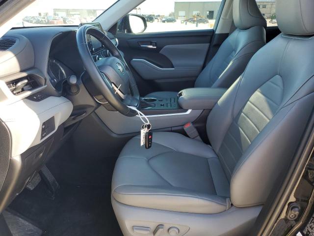 5TDGZRBH2NS226721 - 2022 TOYOTA HIGHLANDER XLE BLACK photo 7