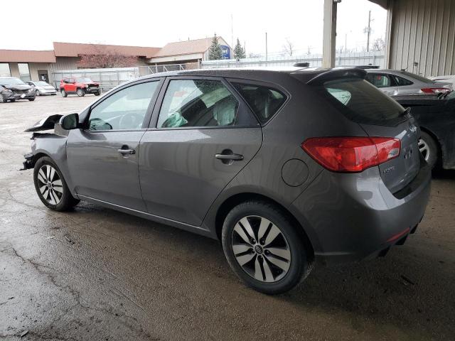 KNAFU5A20D5700800 - 2013 KIA FORTE EX GRAY photo 2