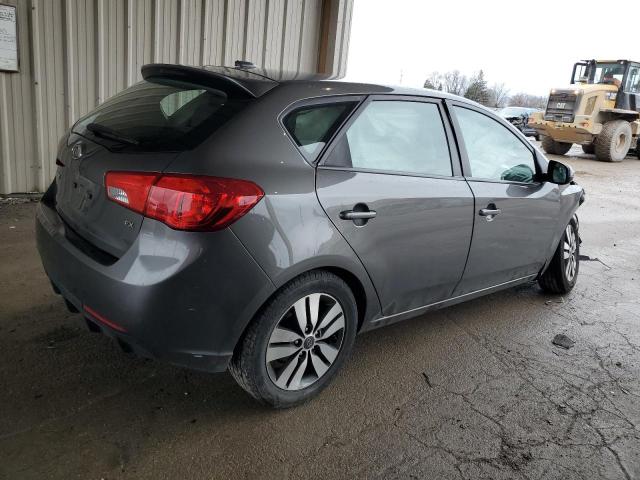 KNAFU5A20D5700800 - 2013 KIA FORTE EX GRAY photo 3