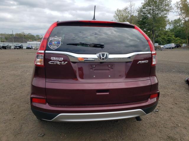 2HKRM4H73GH717915 - 2016 HONDA CR-V EXL BURGUNDY photo 6