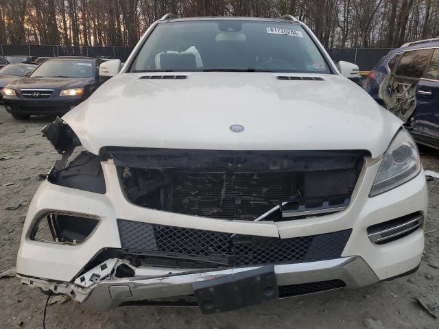 4JGDA5HB1FA445010 - 2015 MERCEDES-BENZ ML 350 4MATIC WHITE photo 5