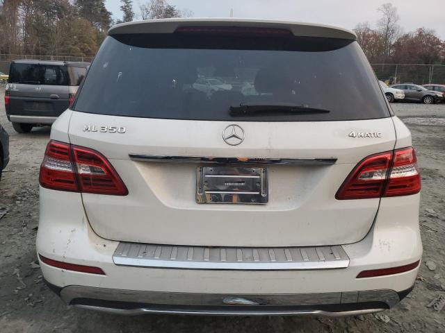 4JGDA5HB1FA445010 - 2015 MERCEDES-BENZ ML 350 4MATIC WHITE photo 6