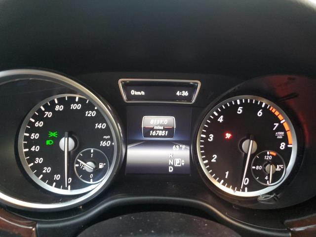 4JGDA5HB1FA445010 - 2015 MERCEDES-BENZ ML 350 4MATIC WHITE photo 9