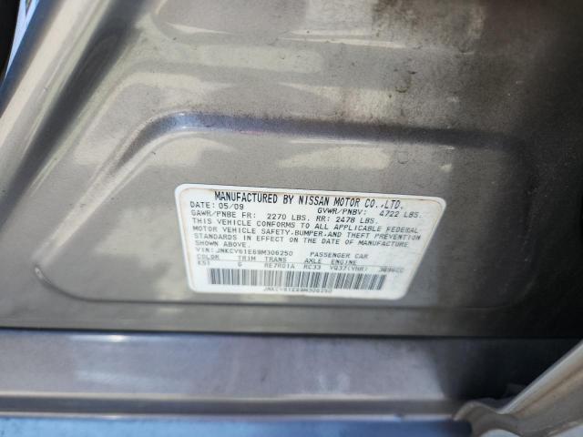 JNKCV61E69M306250 - 2009 INFINITI G37 BASE GRAY photo 12