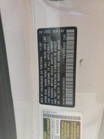 WVWFA71F18V029623 - 2008 VOLKSWAGEN EOS LUX 白色 照片 12