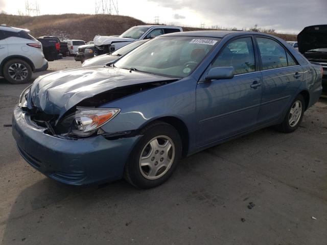 4T1BF32K12U518892 - 2002 TOYOTA CAMRY LE TEAL photo 1