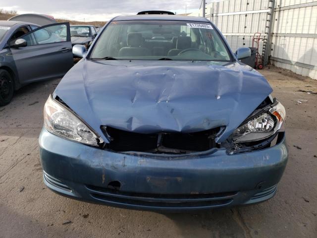 4T1BF32K12U518892 - 2002 TOYOTA CAMRY LE TEAL photo 5