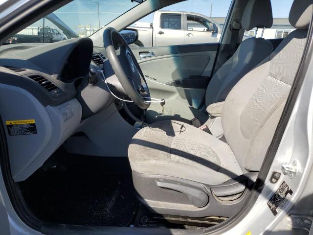 KMHCU4AE0CU168863 - 2012 HYUNDAI ACCENT GLS 银色 照片 7