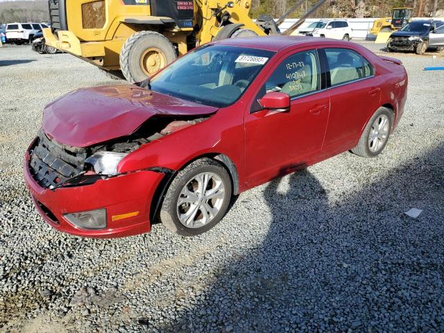 3FAHP0HG8CR410748 - 2012 FORD FUSION SE RED photo 1