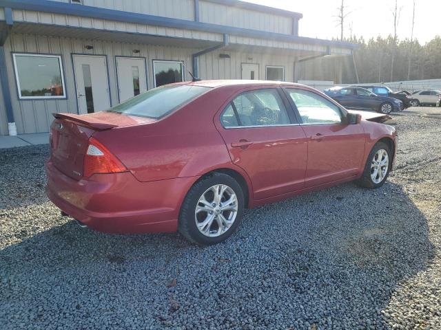 3FAHP0HG8CR410748 - 2012 FORD FUSION SE RED photo 3