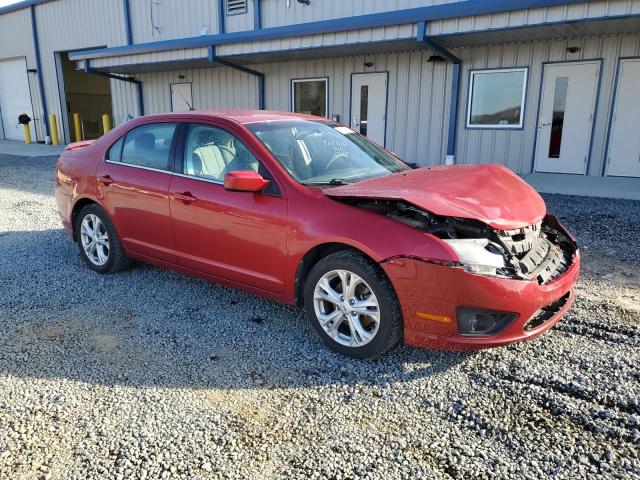 3FAHP0HG8CR410748 - 2012 FORD FUSION SE RED photo 4