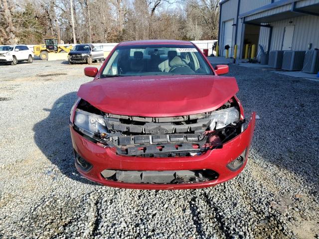 3FAHP0HG8CR410748 - 2012 FORD FUSION SE RED photo 5