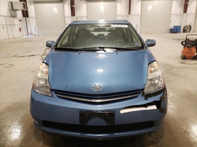 JTDKB20UX77681089 - 2007 TOYOTA PRIUS BLUE photo 5