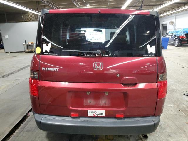 5J6YH28728L002152 - 2008 HONDA ELEMENT EX RED photo 6