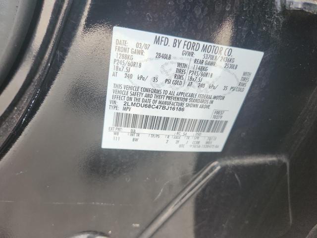 2LMDU68C47BJ16186 - 2007 LINCOLN MKX BLACK photo 13