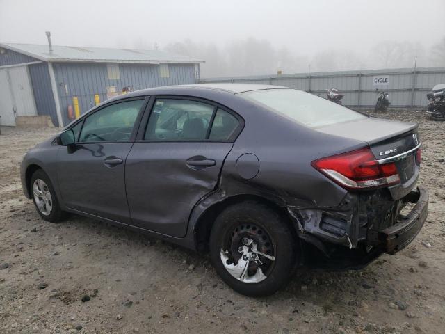 2HGFB2F5XEH512873 - 2014 HONDA CIVIC LX GRAY photo 2