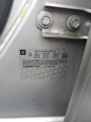 1G1BE5SM9J7165294 - 2018 CHEVROLET CRUZE LT SILVER photo 12