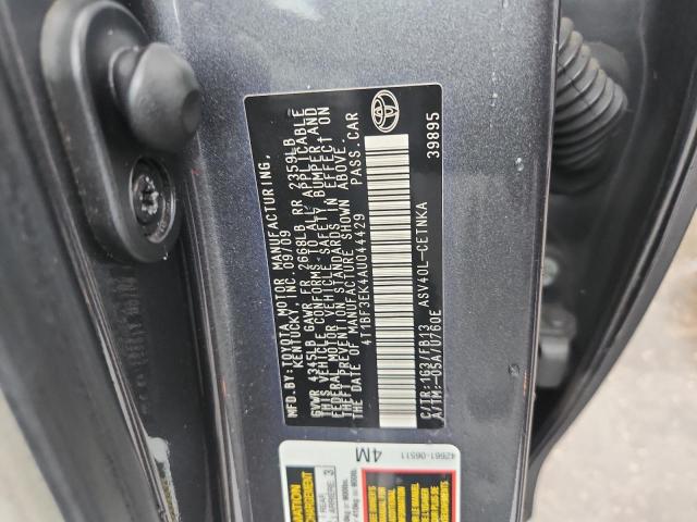 4T1BF3EK4AU044429 - 2010 TOYOTA CAMRY BASE GRAY photo 12
