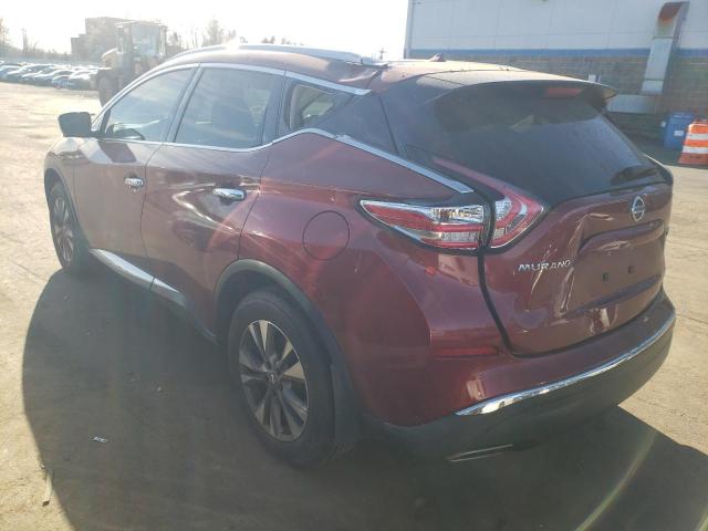 5N1AZ2MH6FN254745 - 2015 NISSAN MURANO S RED photo 2