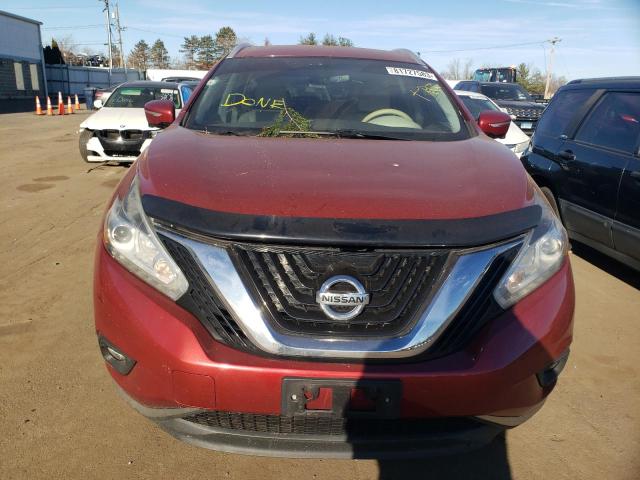 5N1AZ2MH6FN254745 - 2015 NISSAN MURANO S RED photo 5