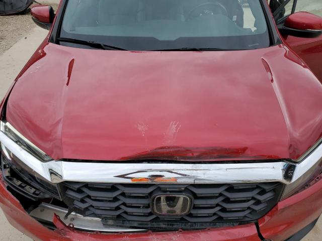 5FNYF8H51NB030858 - 2022 HONDA PASSPORT EXL RED photo 12
